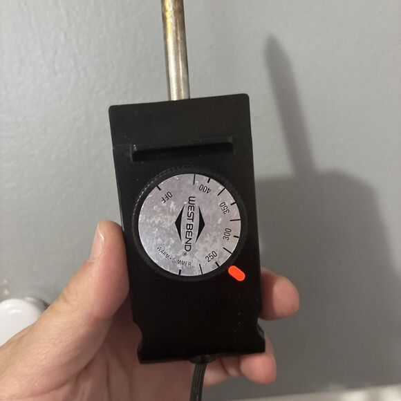 West Bend WB-7 Control Dial P-500 Electric Skillet Heat Power Cord Probe Tested! - Picture 1 of 8